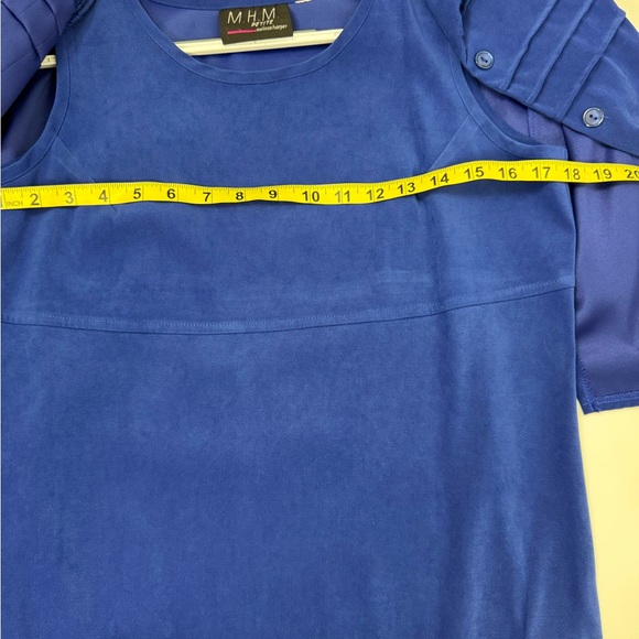 M H M Melissa Harper 2 Piece Dress Set Dress and Top Size 8 Petite - Picture 5 of 6